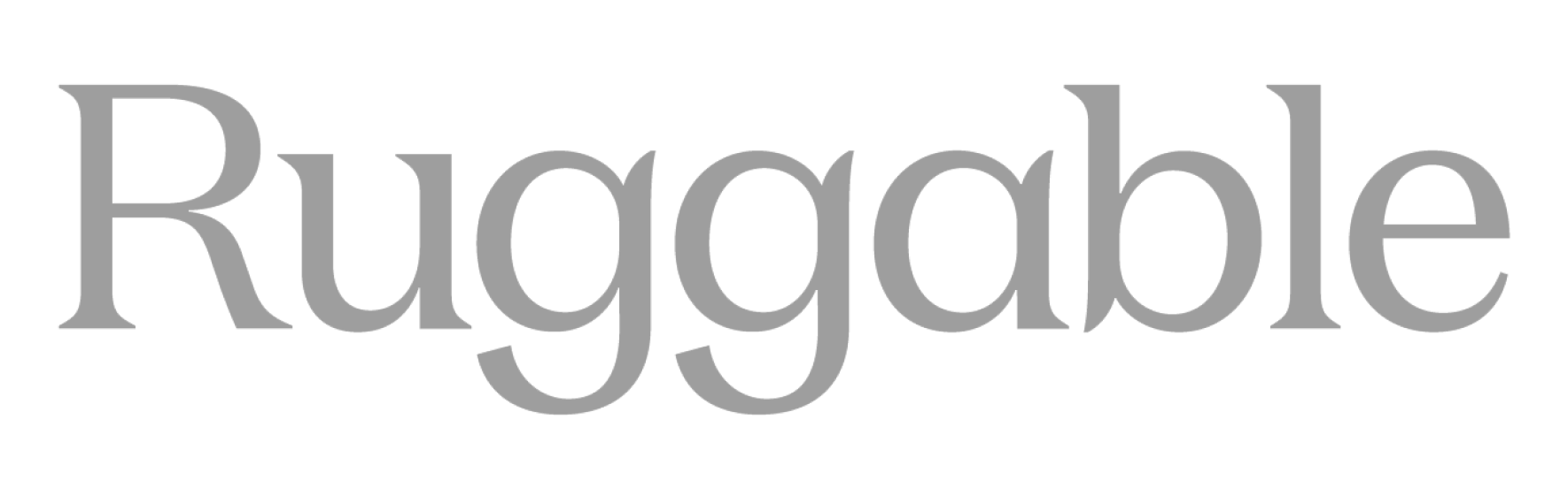 Ruggable logo.